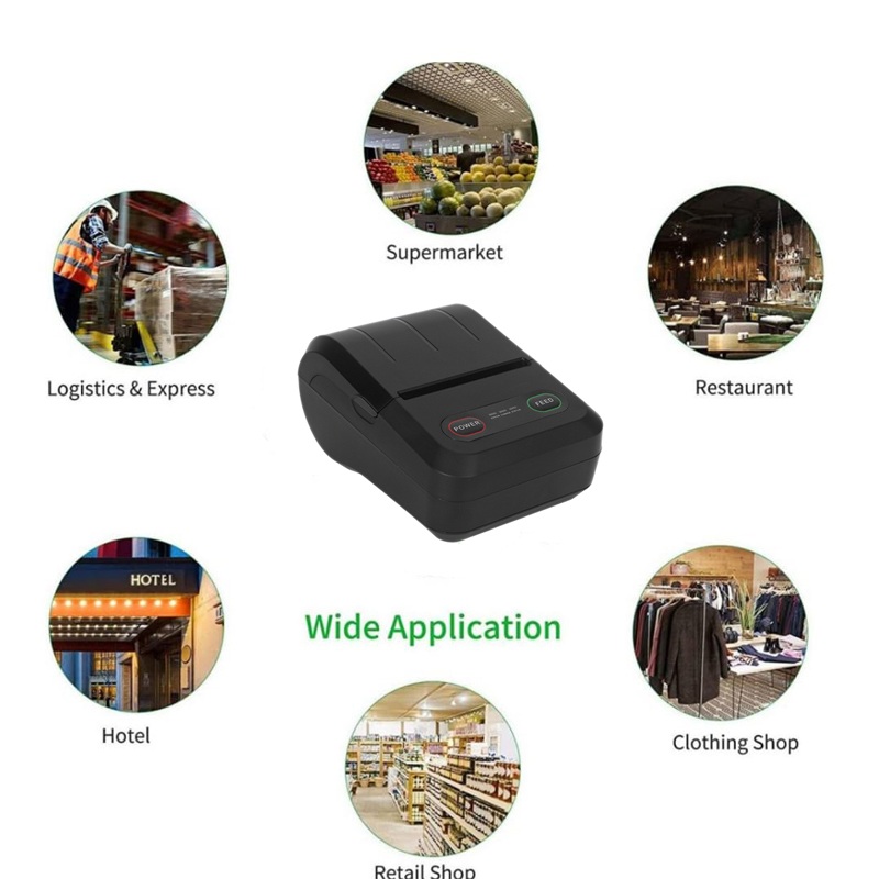 Cad iad na Réimsí Feidhmchláir a bhaineann le Printéirí Teirmeach 58mm?